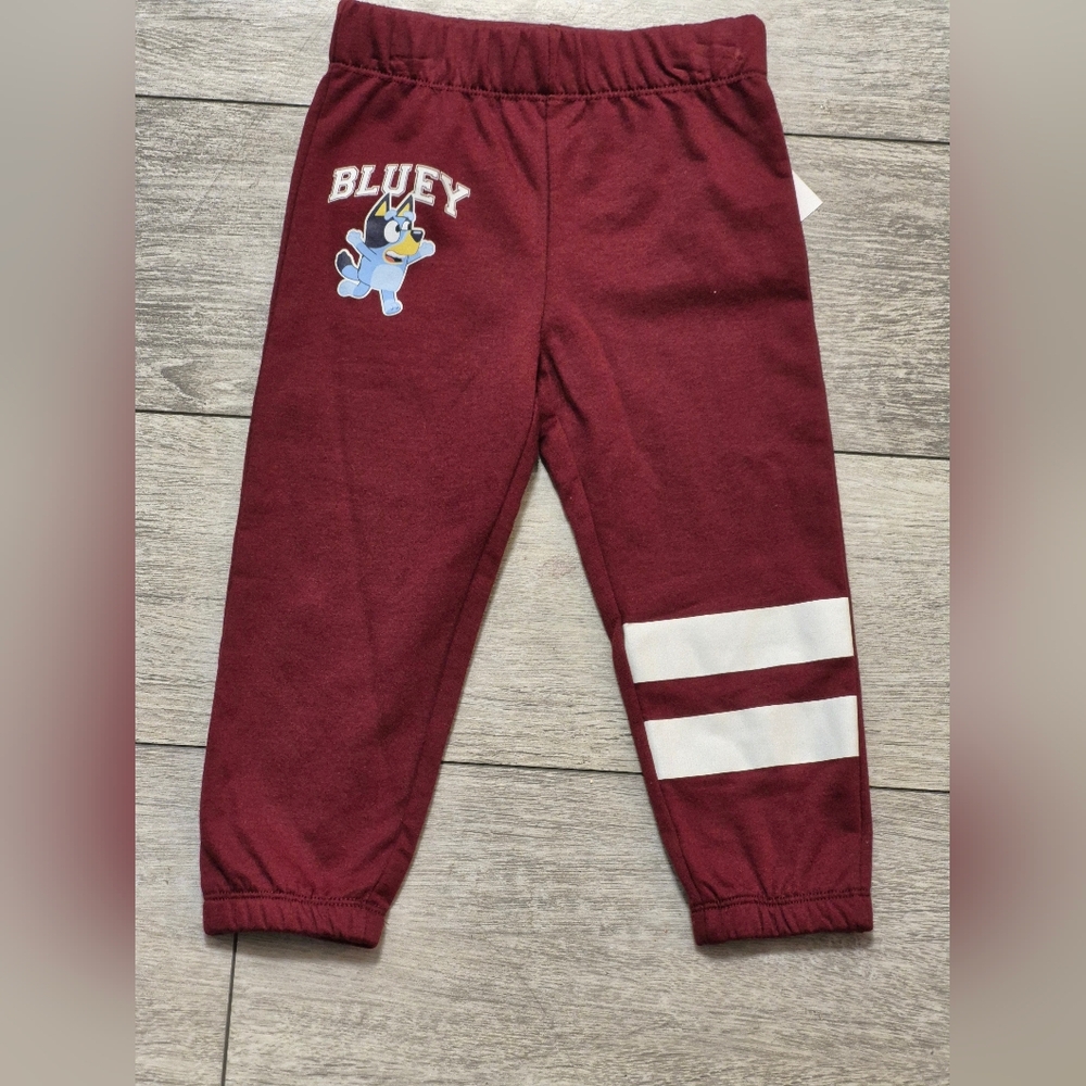 Bluey Toddler Burgundy Sweatpants